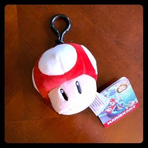 NWT Nintendo Super Mario Mushroom keychain